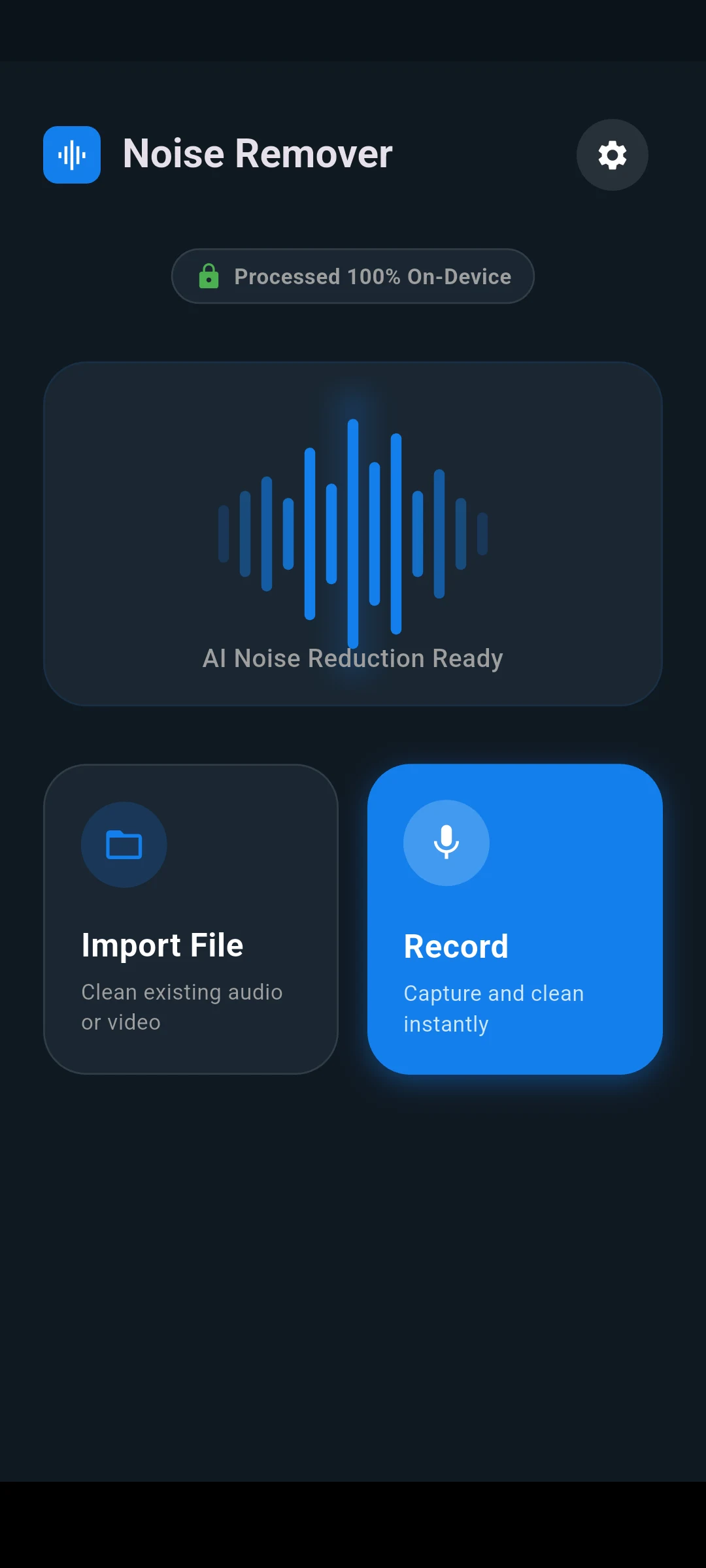 Background Noise Remover screenshot